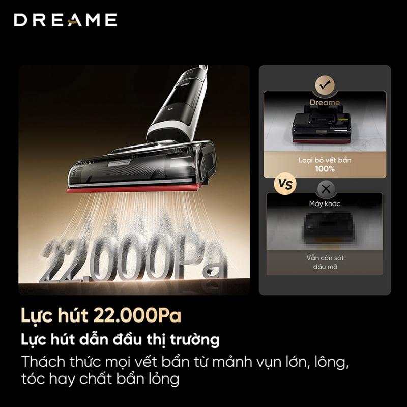 Máy hút bụi lau nhà khô và ướt Dreame H15 Pro Heat