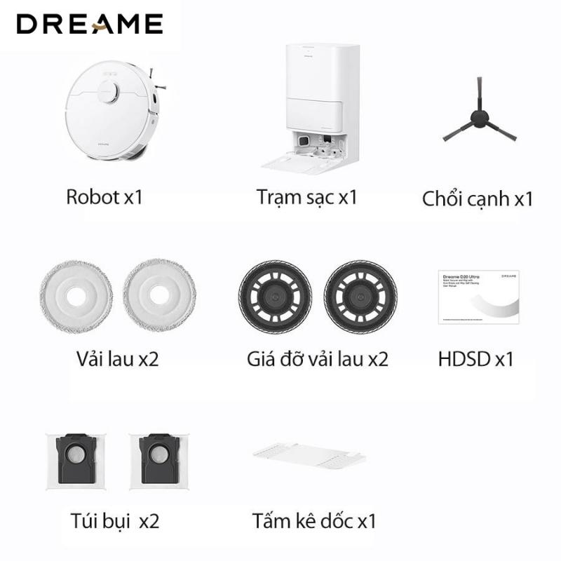 Robot hút bụi lau nhà Dreame D20 Ultra