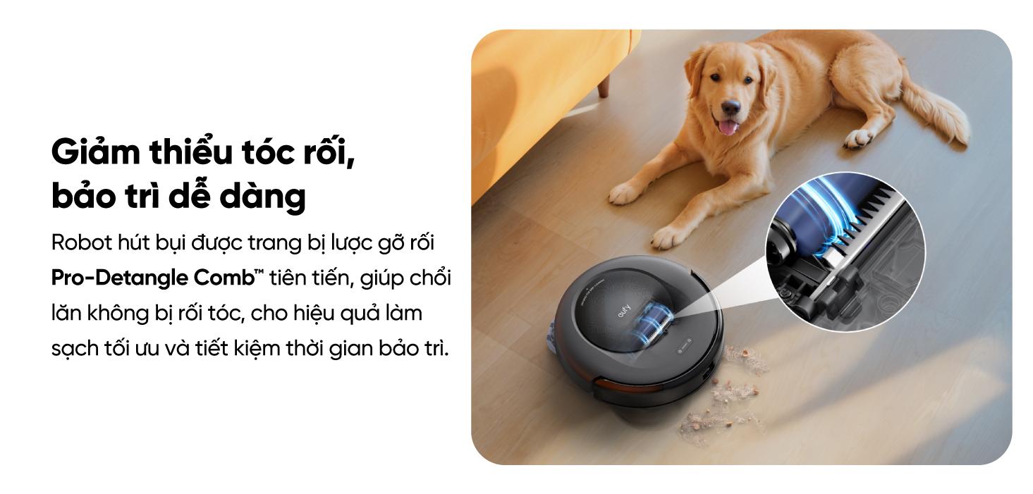 công nghệ chống rối trên Robot hút bụi eufy C20 Omni