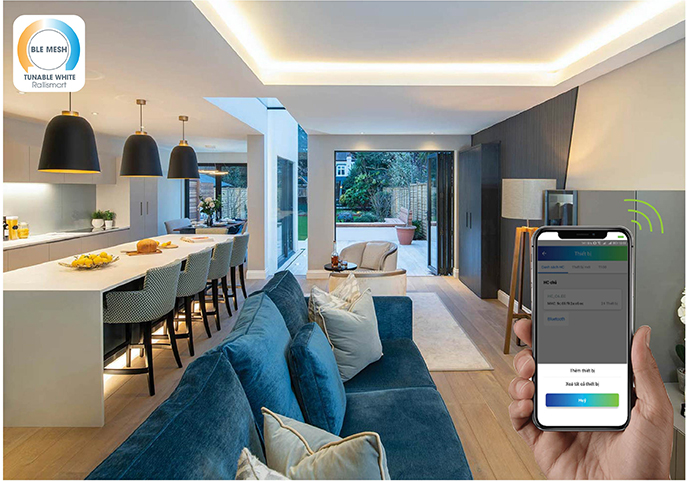 điều khiển smart lingting trên Bóng đèn LED Bulb thông minh
