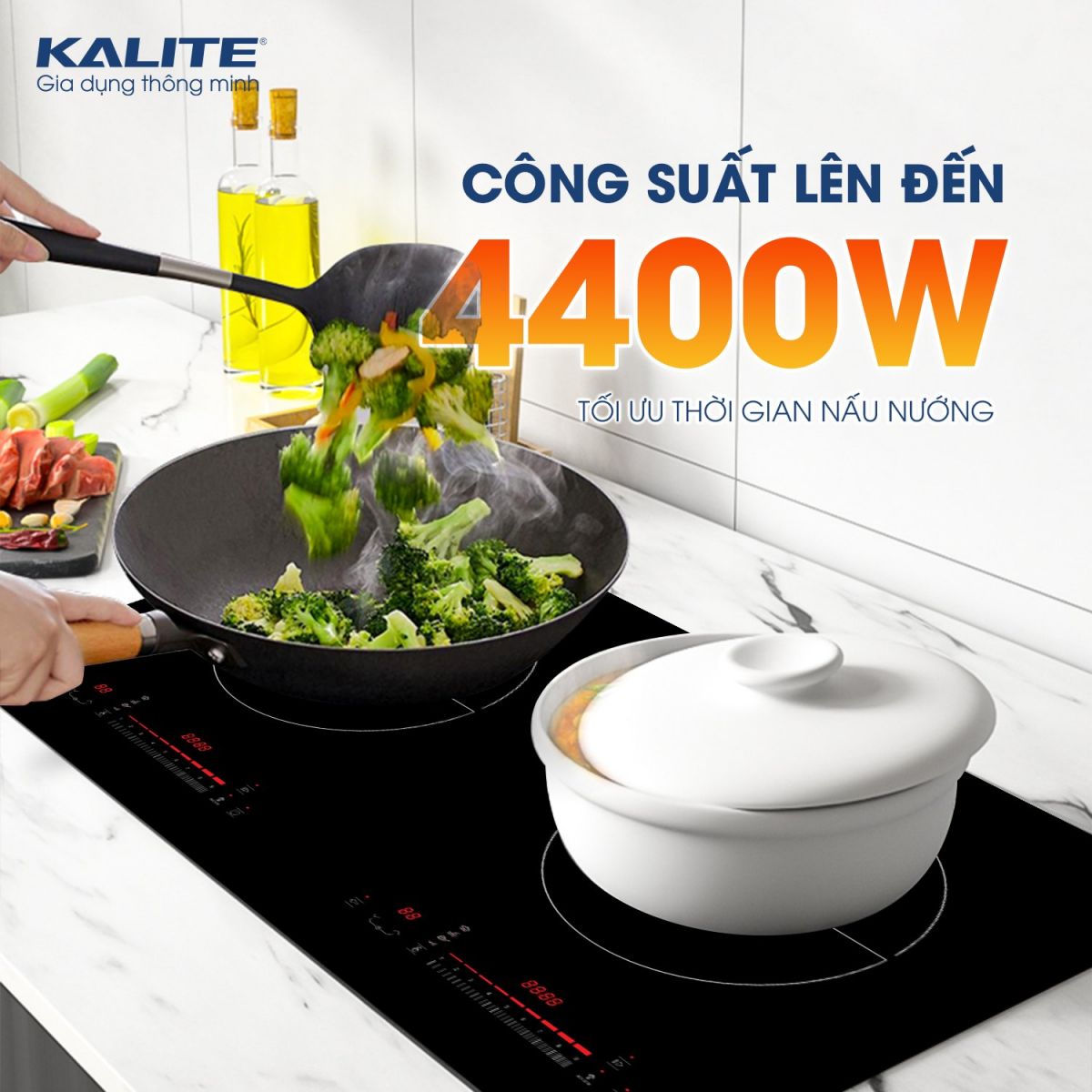 công suất của Bếp Từ Đôi KALITE KDI73