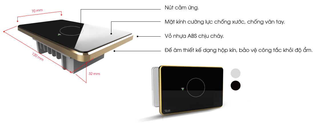 cấu tạo của sản phẩm  Model: CTCU.WF 2W.SP