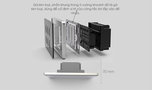 dễ dàng lắp đặt với  Model: CTCU.WF 2W.SP