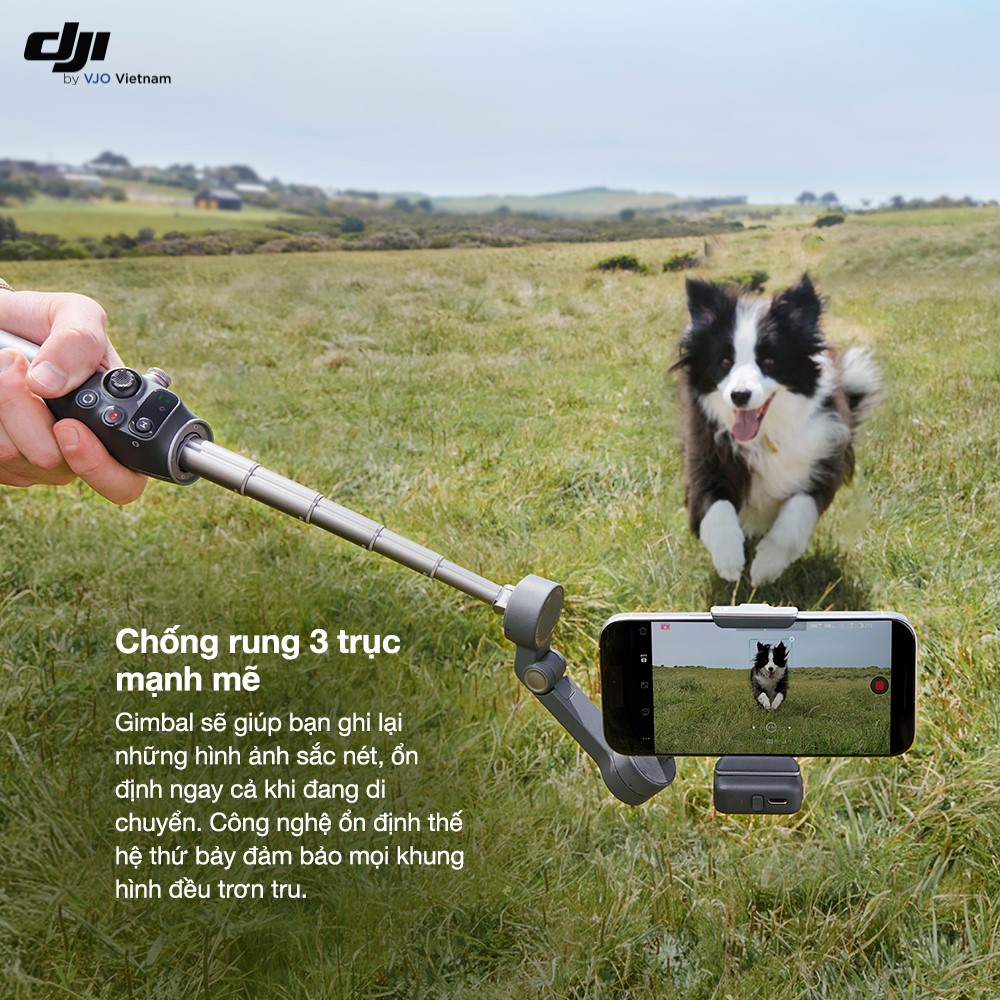 chống rung 3 trục trên DJI Osmo Mobile 7 Series