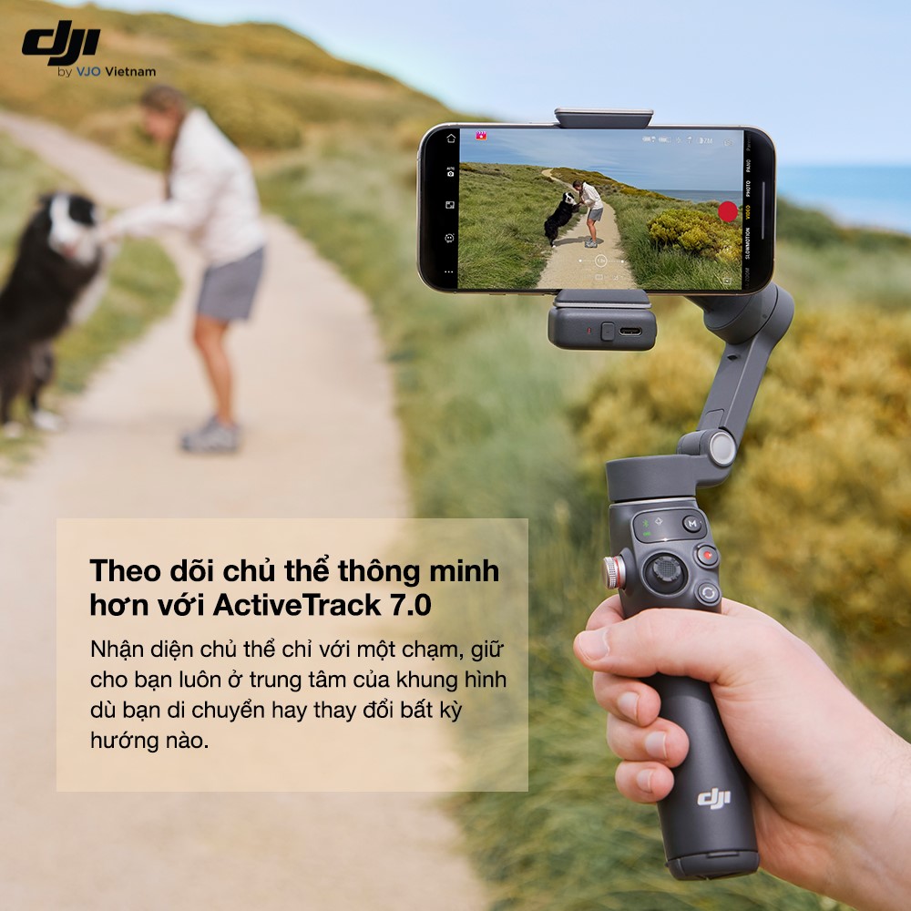 khả năng theo dõi chủ thể trên DJI Osmo Mobile 7 Series