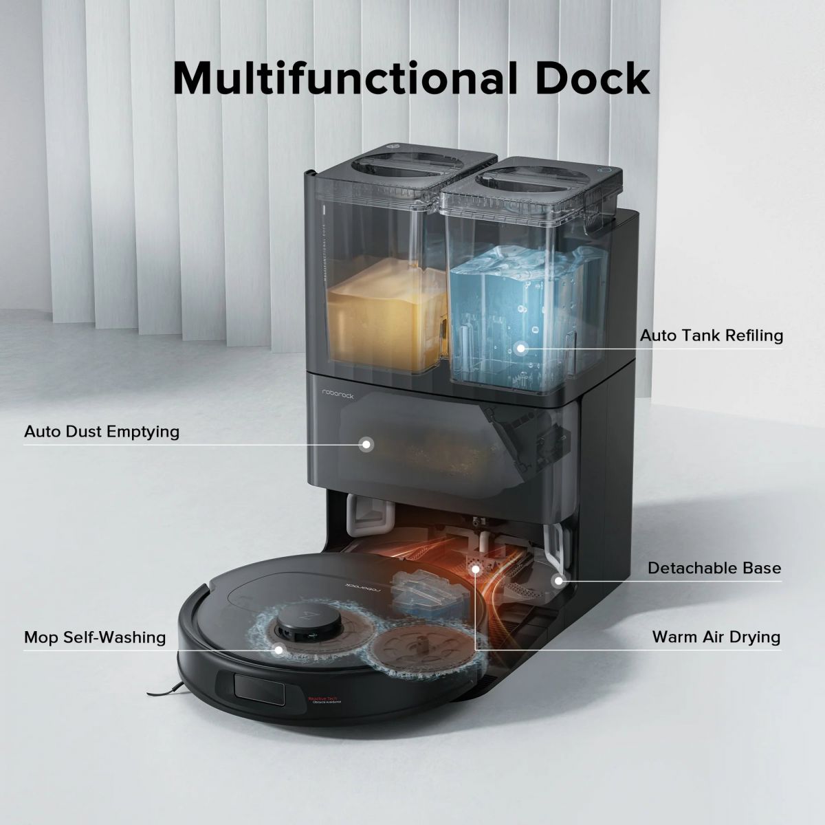 trạm sạc đa năng của QREVO S